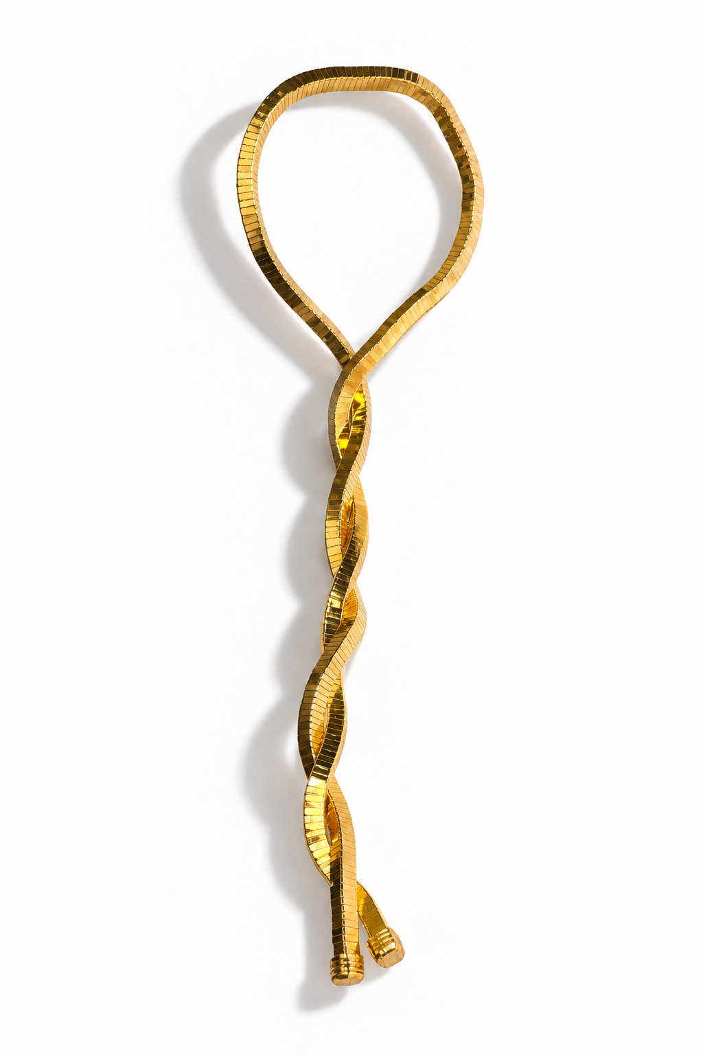 Twisted Gold Flex Necklace