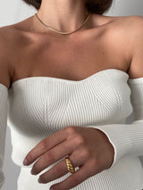 Golden curve necklace