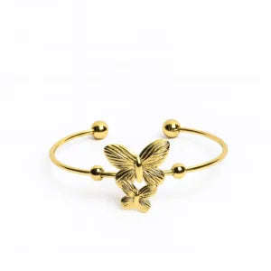 Golden butterfly bracelet