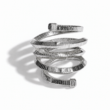 Silver Twist Snake Chain Necklace