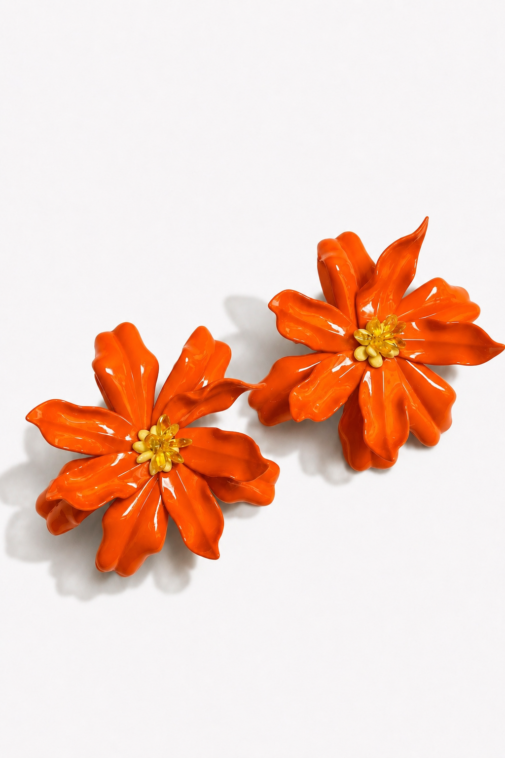 Amber Flower Earrings