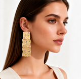 Golden Mosaic Earrings