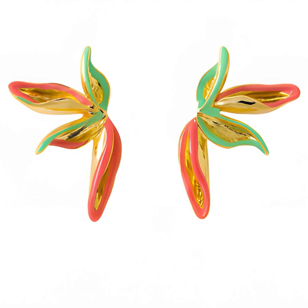 Tropical Leaf Earrings