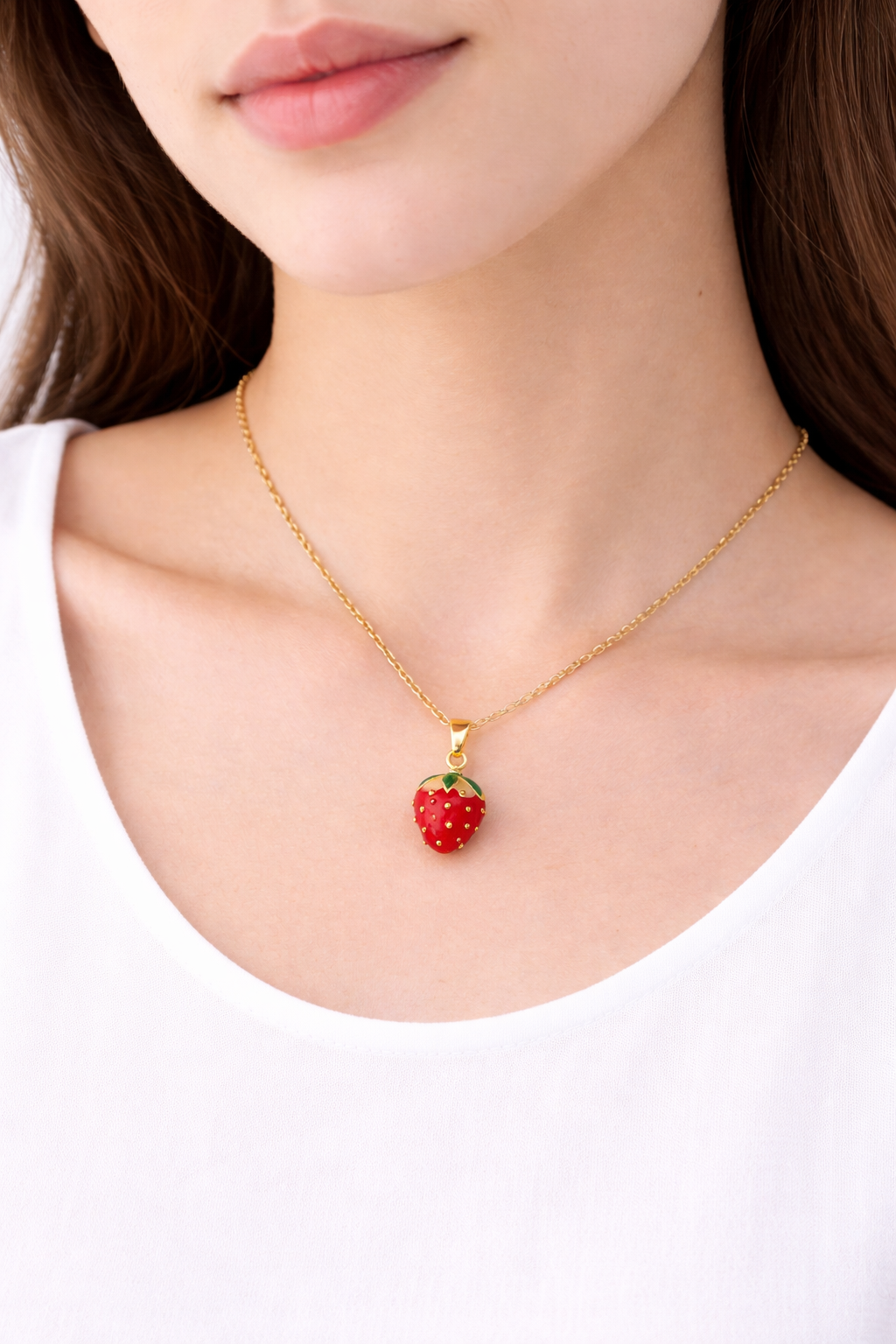 Strawberry necklace