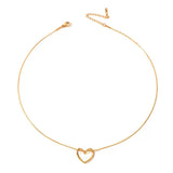 Hollow Heart Necklace