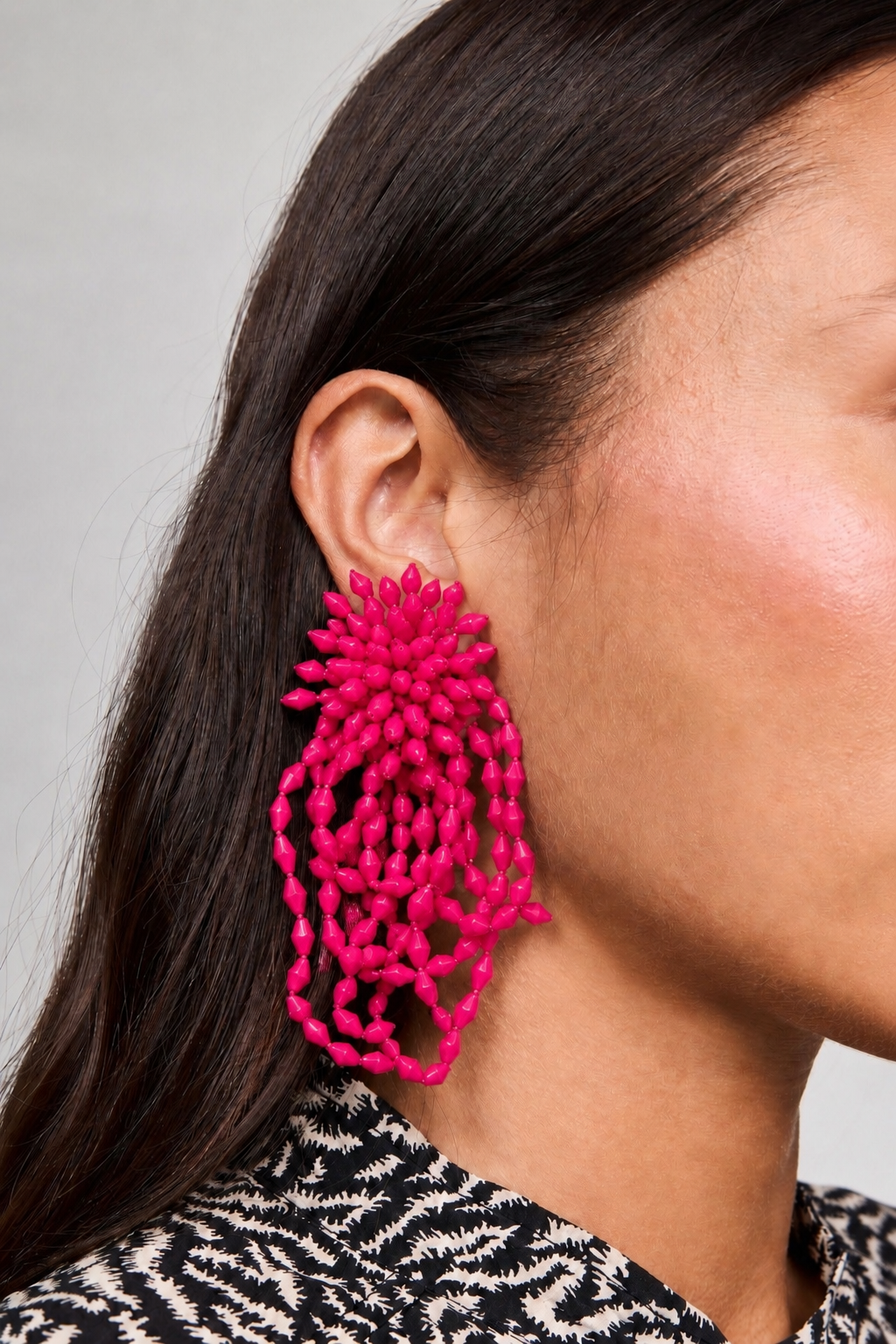 Dark purple Tassel Earrings
