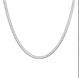 Silver Herringbone Necklace