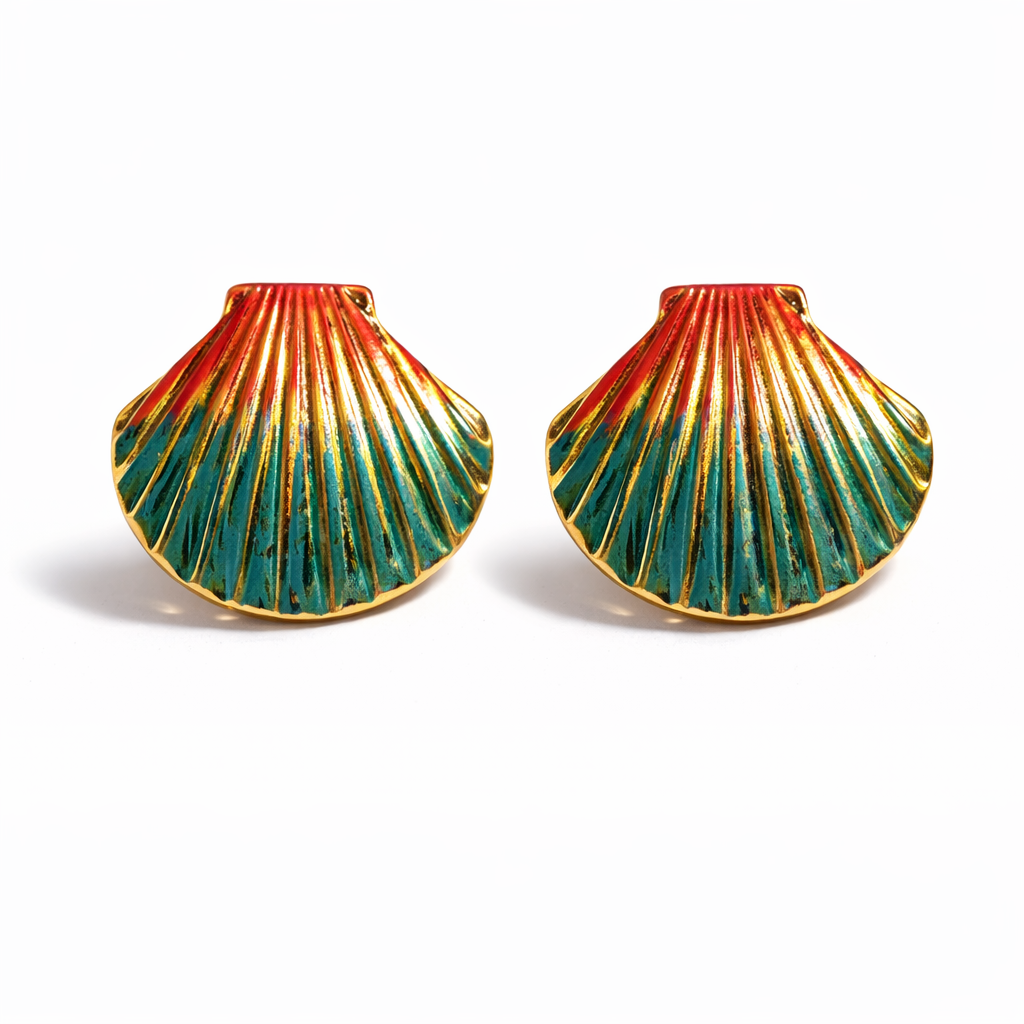 Tropical Seashell Earrings