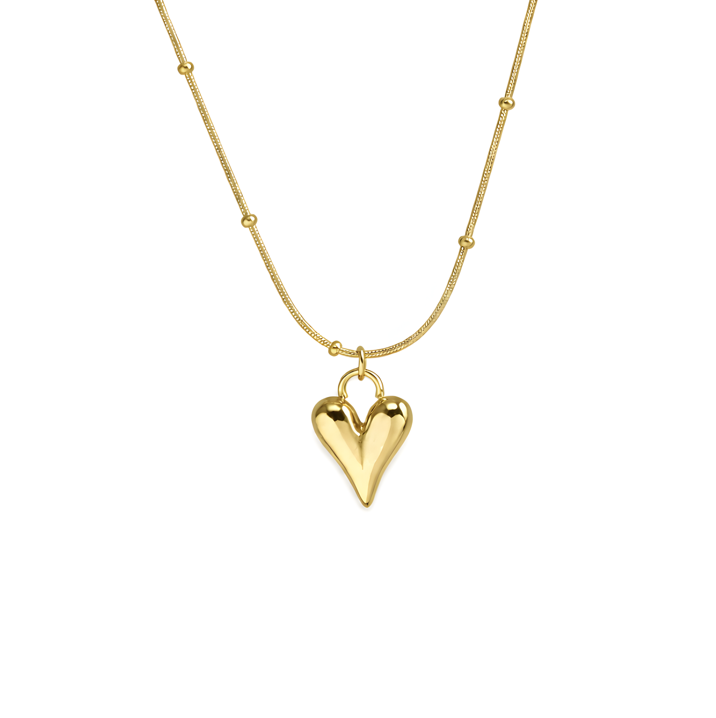 Golden Heartbeat Necklace