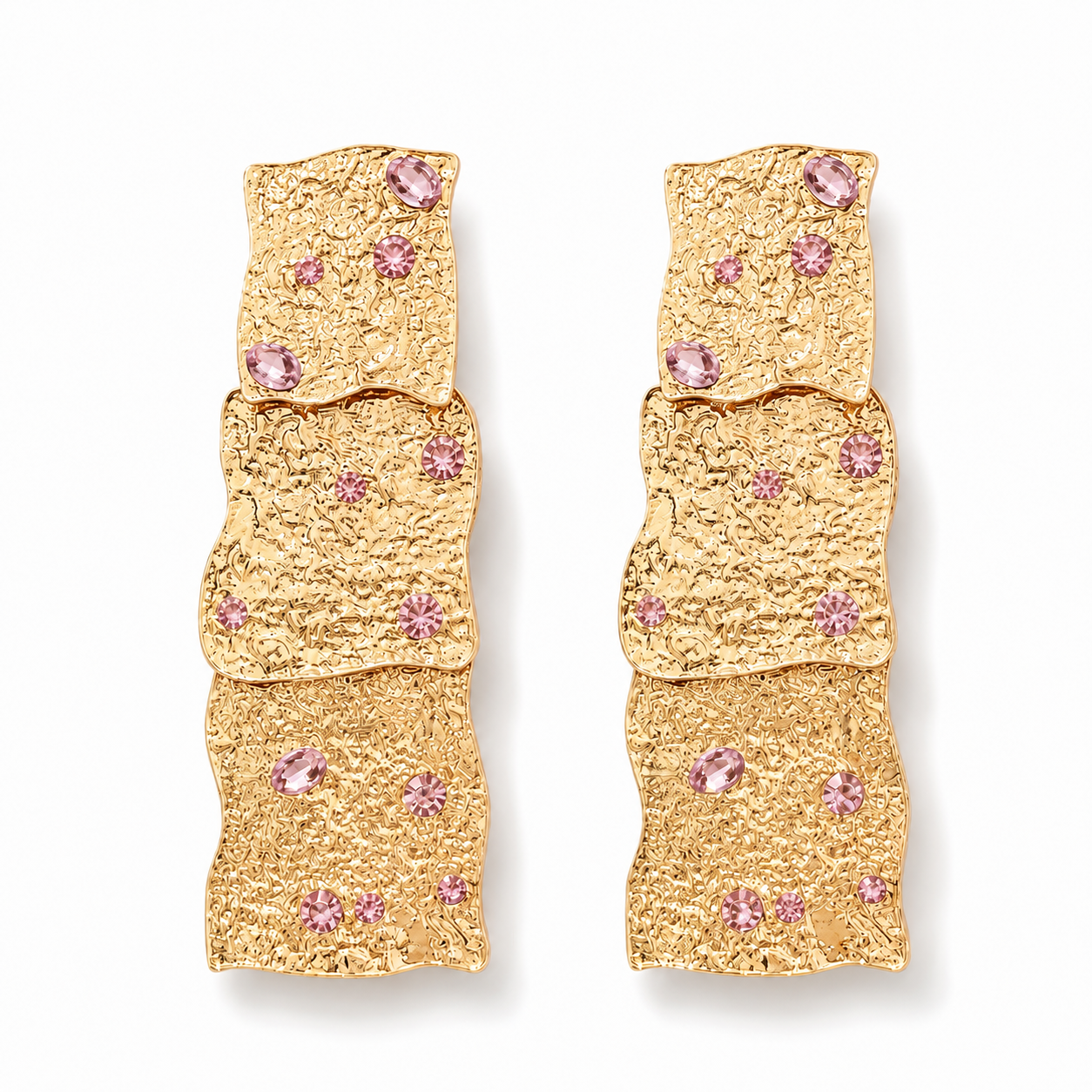 Rosé Mosaic Earrings