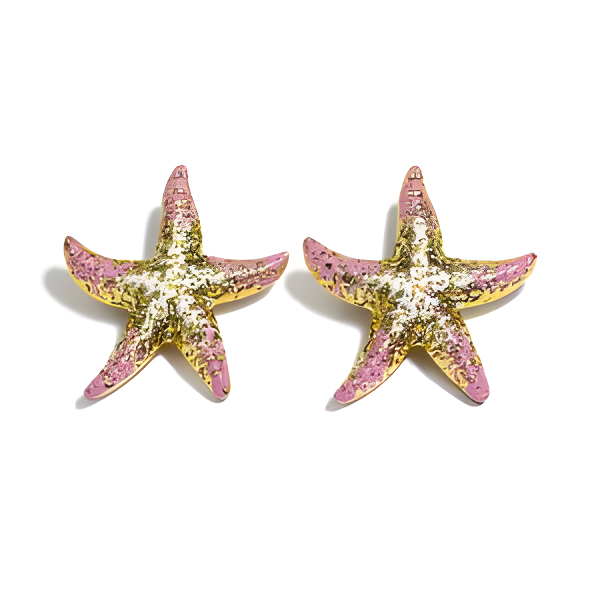 Pink Sea Star Earrings