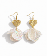 Iridescent Heart Earrings