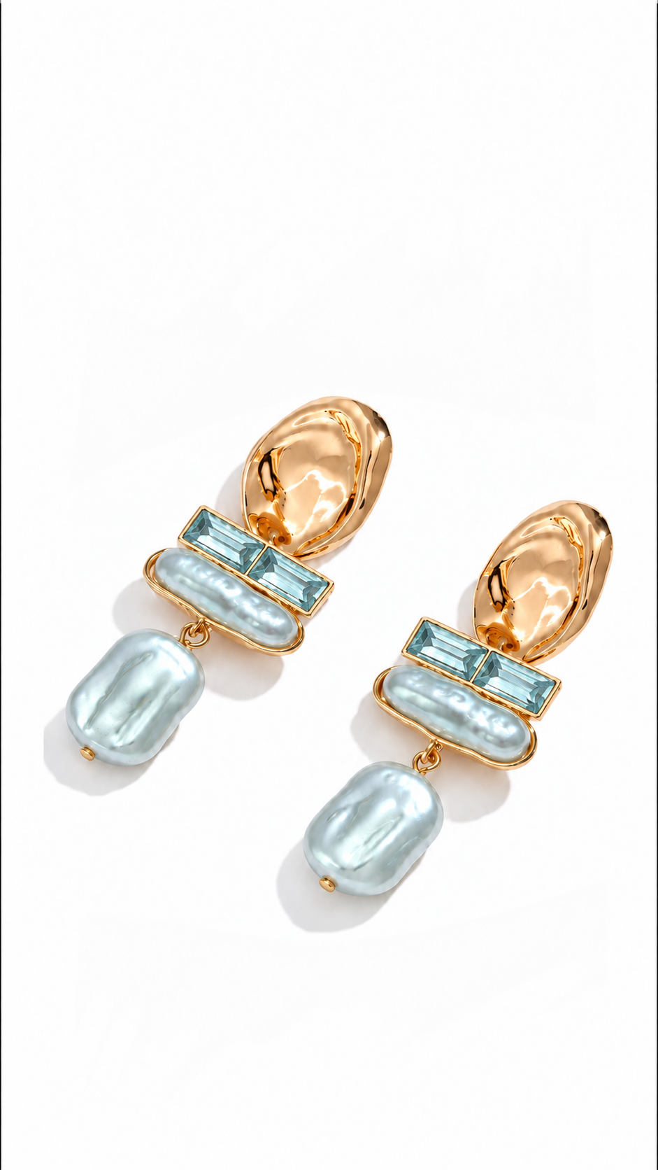 Aqua Crystal Earrings