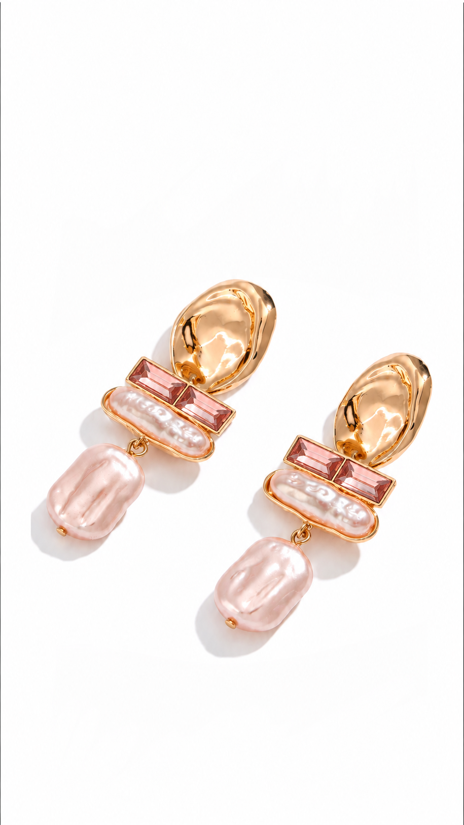 Blush Crystal Earrings