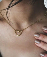Hollow Heart Necklace