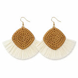 Ivory Raffia Earrings