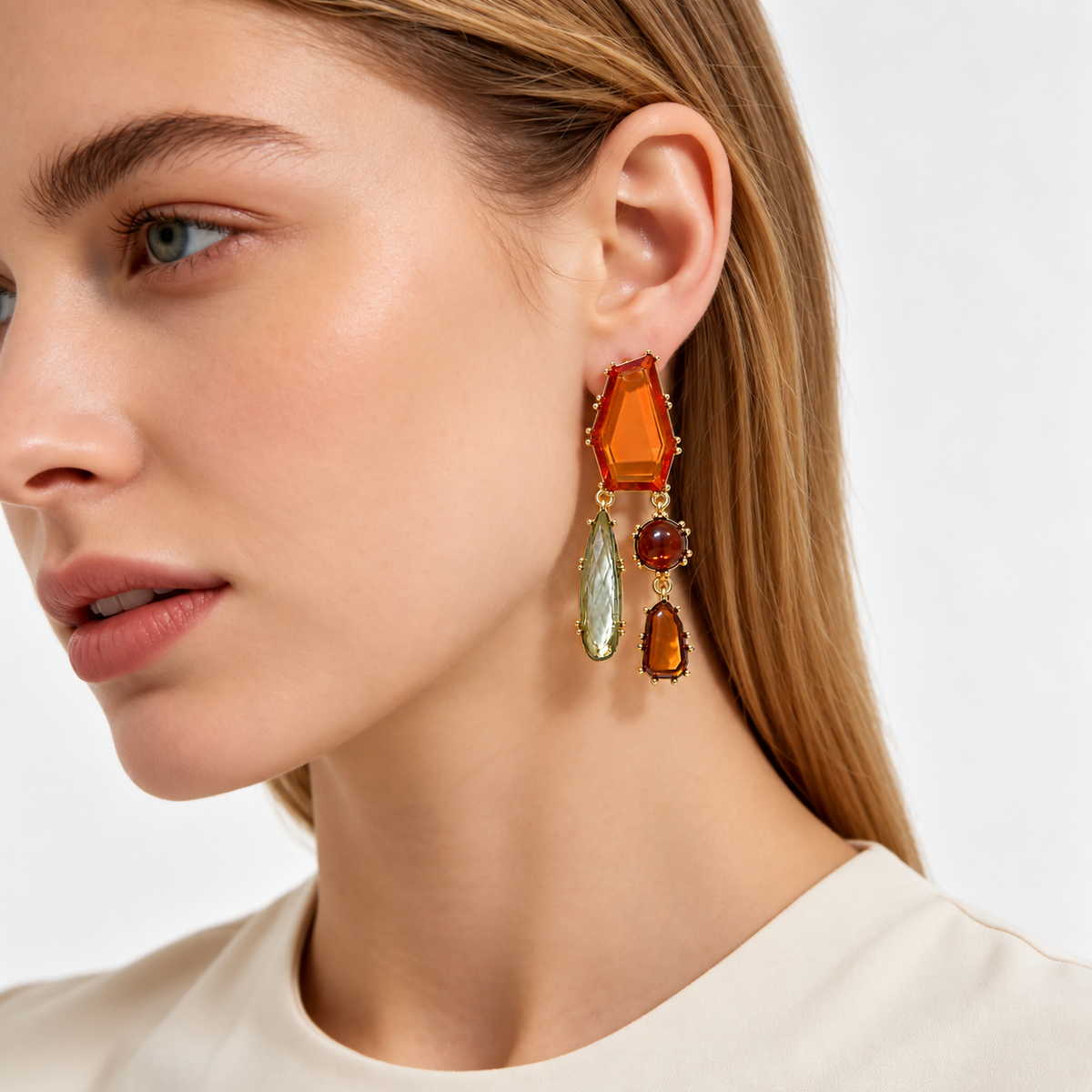 Amber Glow Earrings