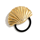 Gold Seashell Hair Tie