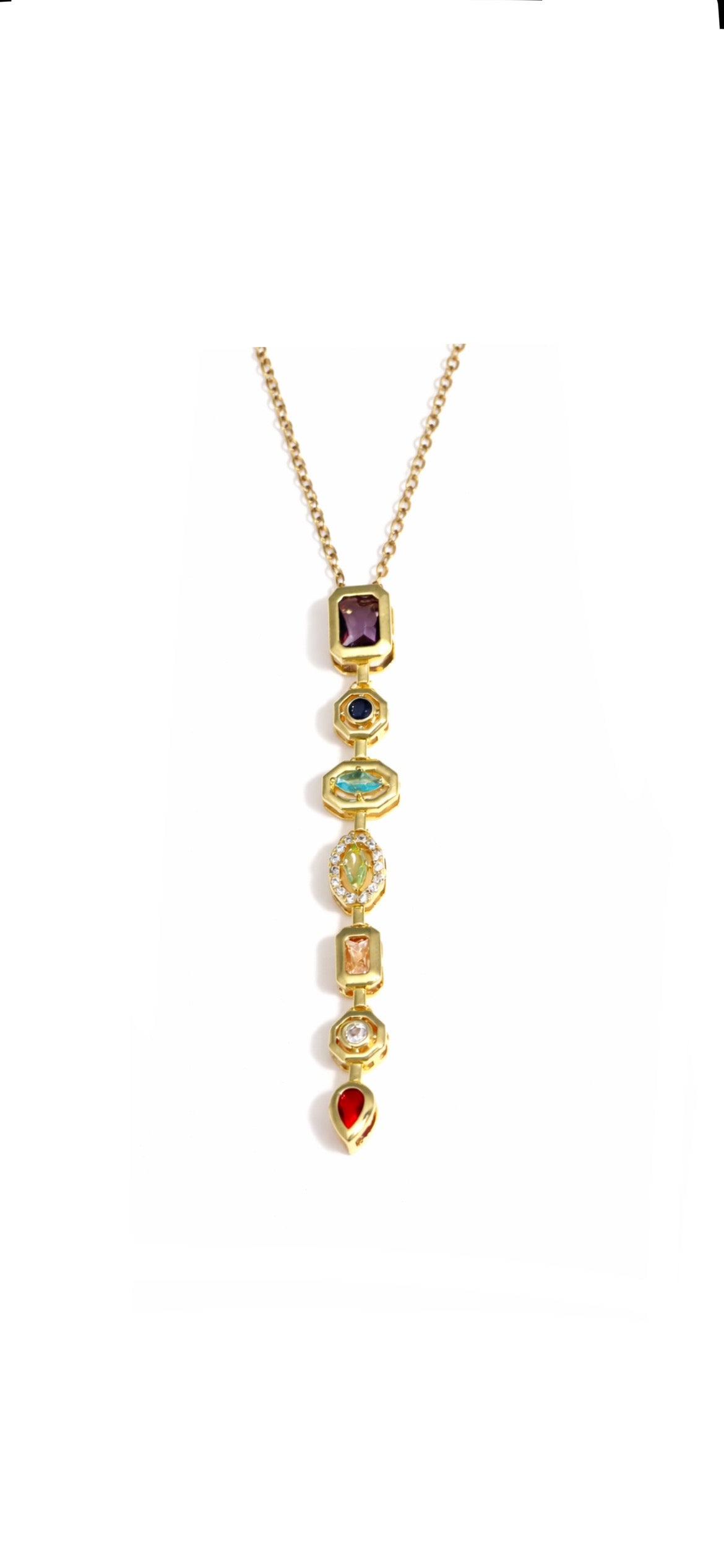 Gemstone Cascade Necklace