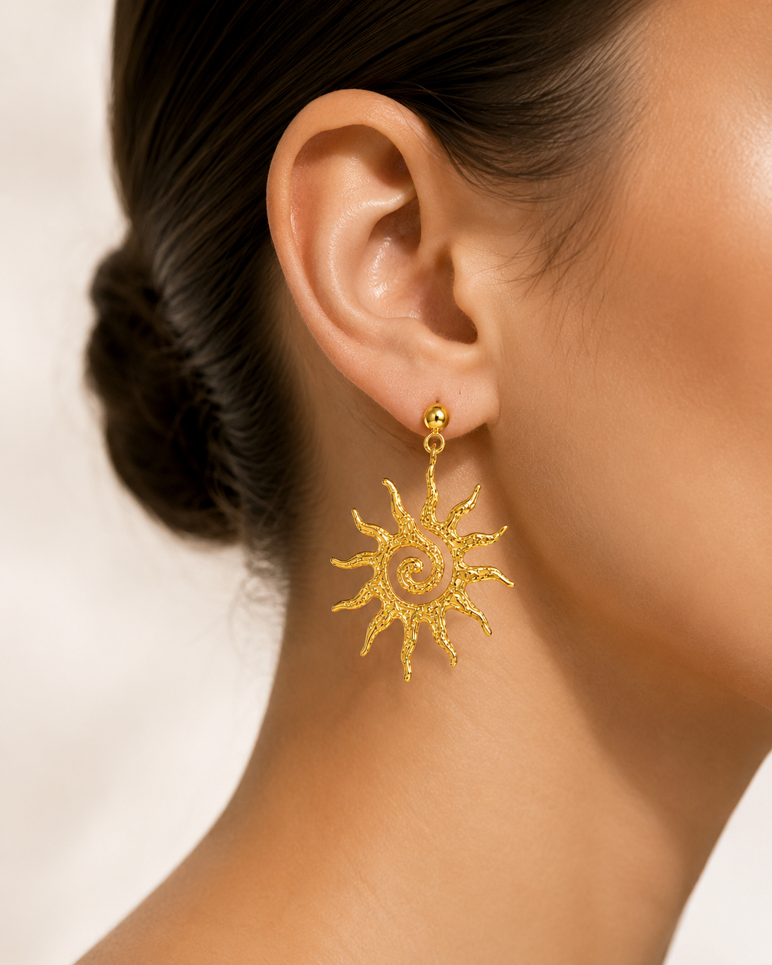 Sun Spiral Earring
