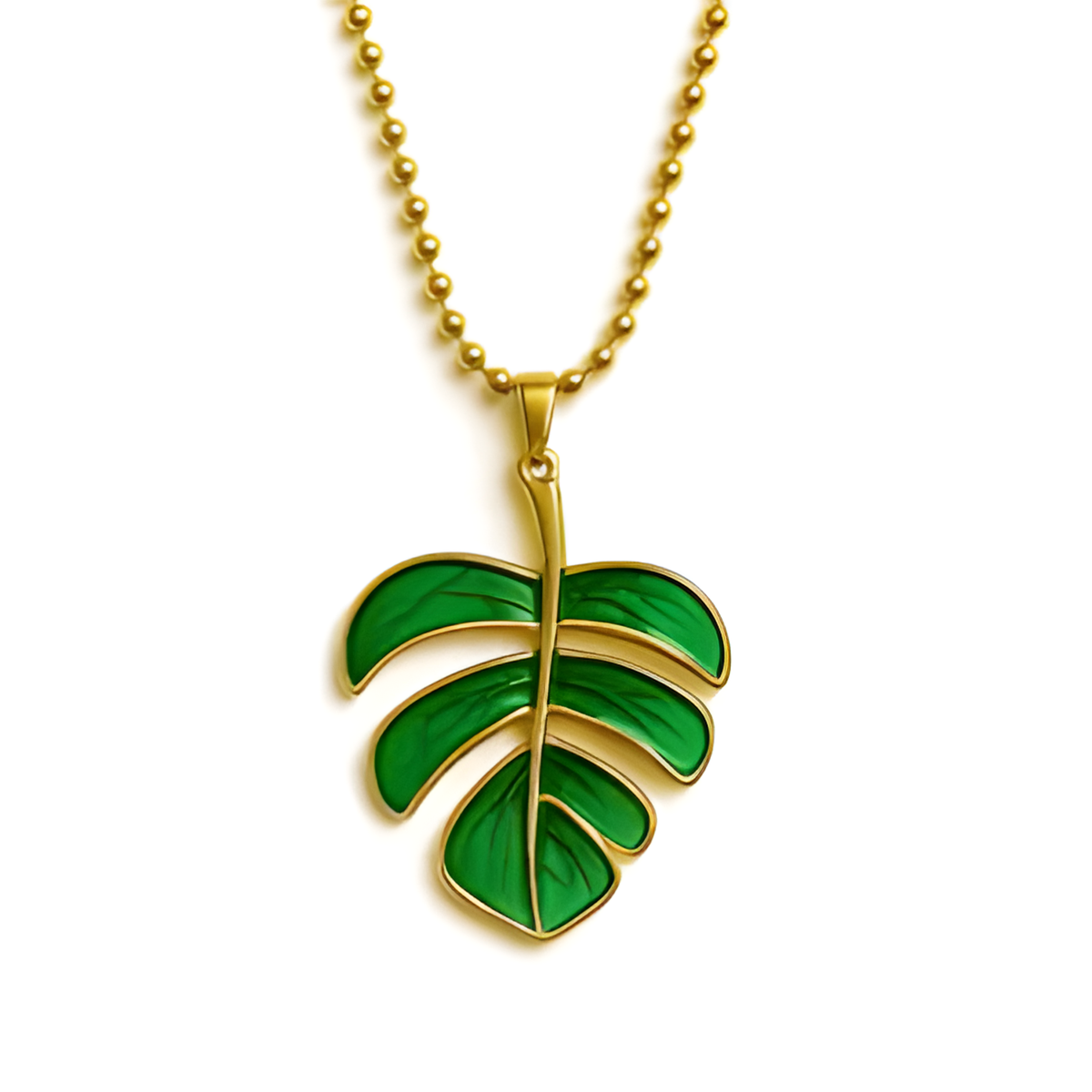 Green Leaf Necklace