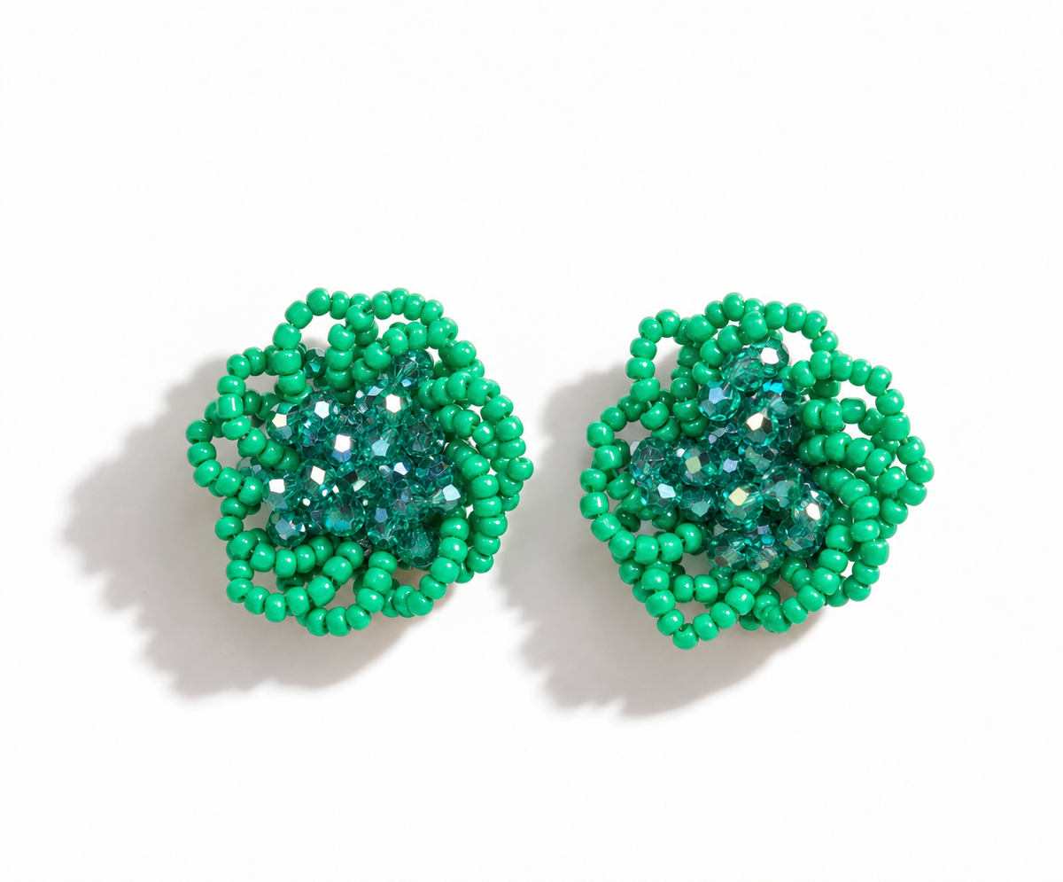 Emerald Bloom Earrings
