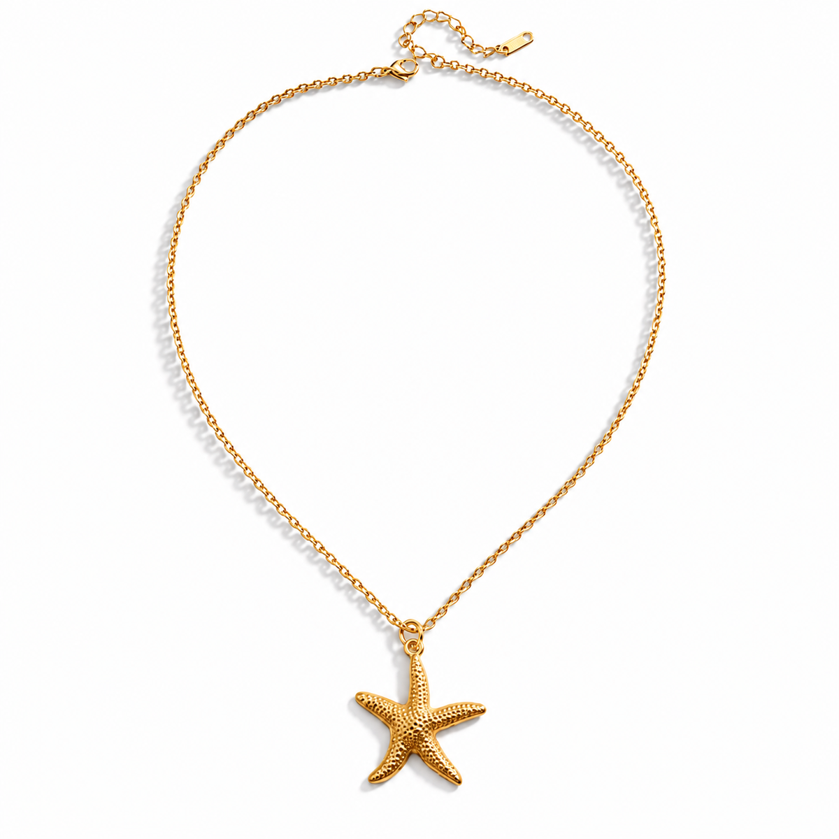 Golden Starfish Necklace