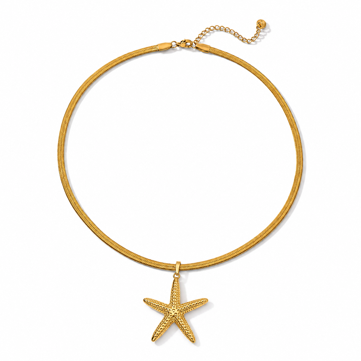 Golden Starfish Necklace