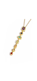 Gemstone Cascade Necklace