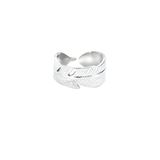 Silver Feather Wrap Ring