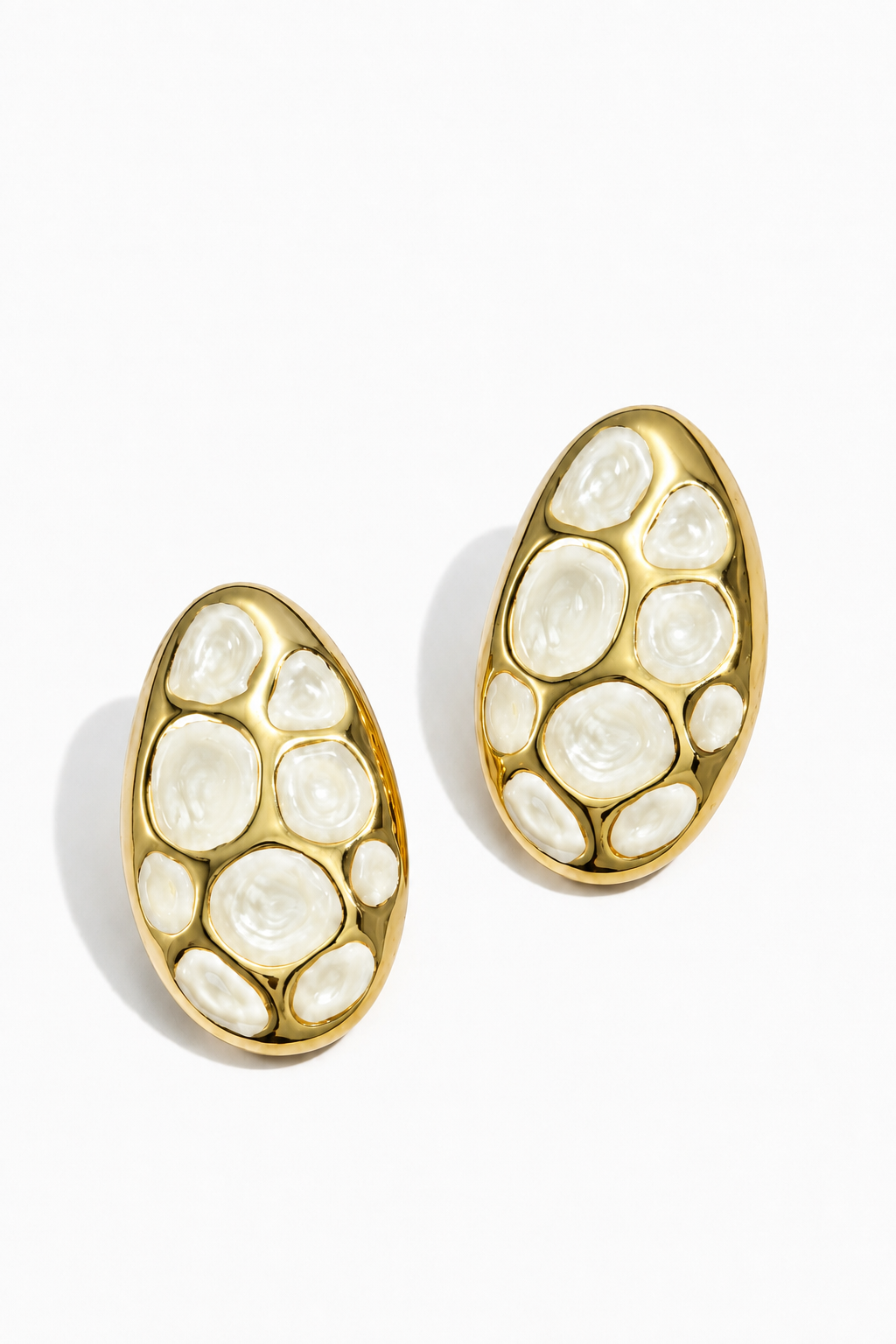 Ivory Pebble Earrings