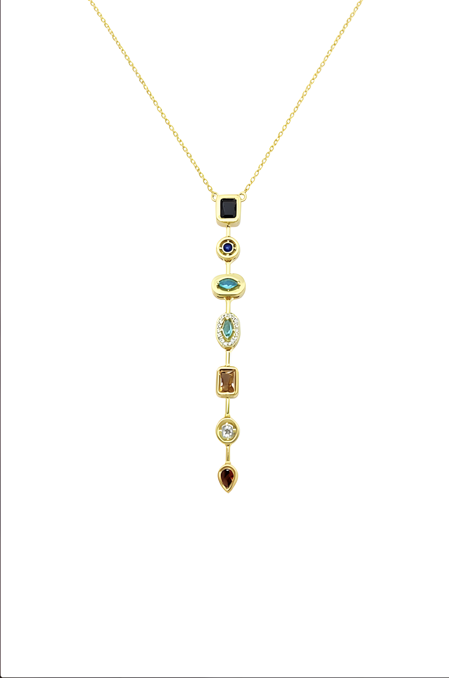 Gemstone Cascade Necklace