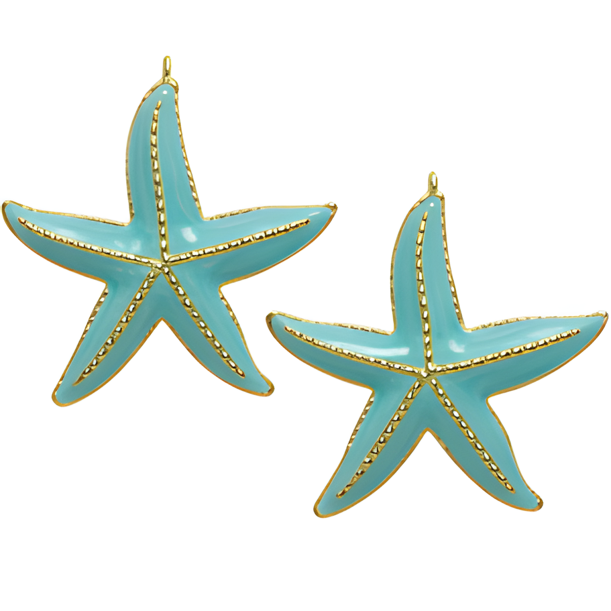 Turquoise Starfish Earrings