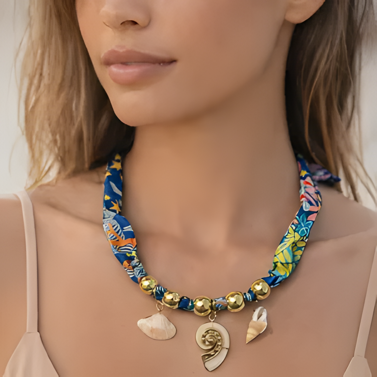 Ocean Boho Charm Necklace