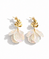 Golden Leaf Bloom Earrings