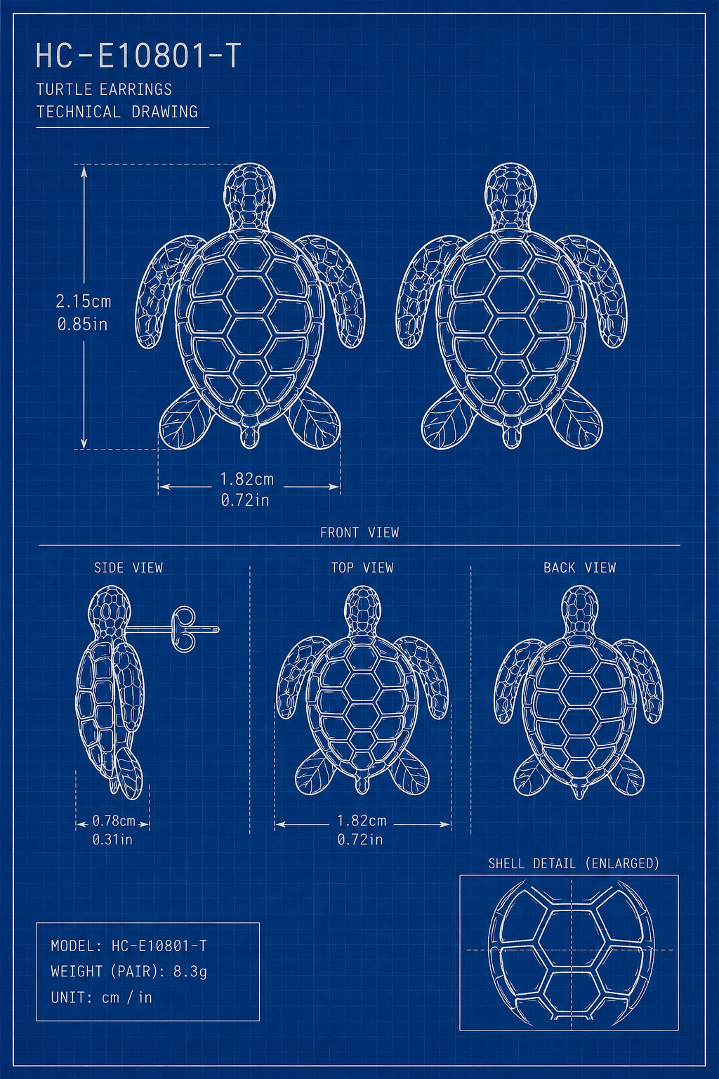 Earring Sea Turtle