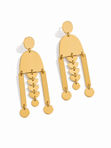 Golden Arch Drop Earring