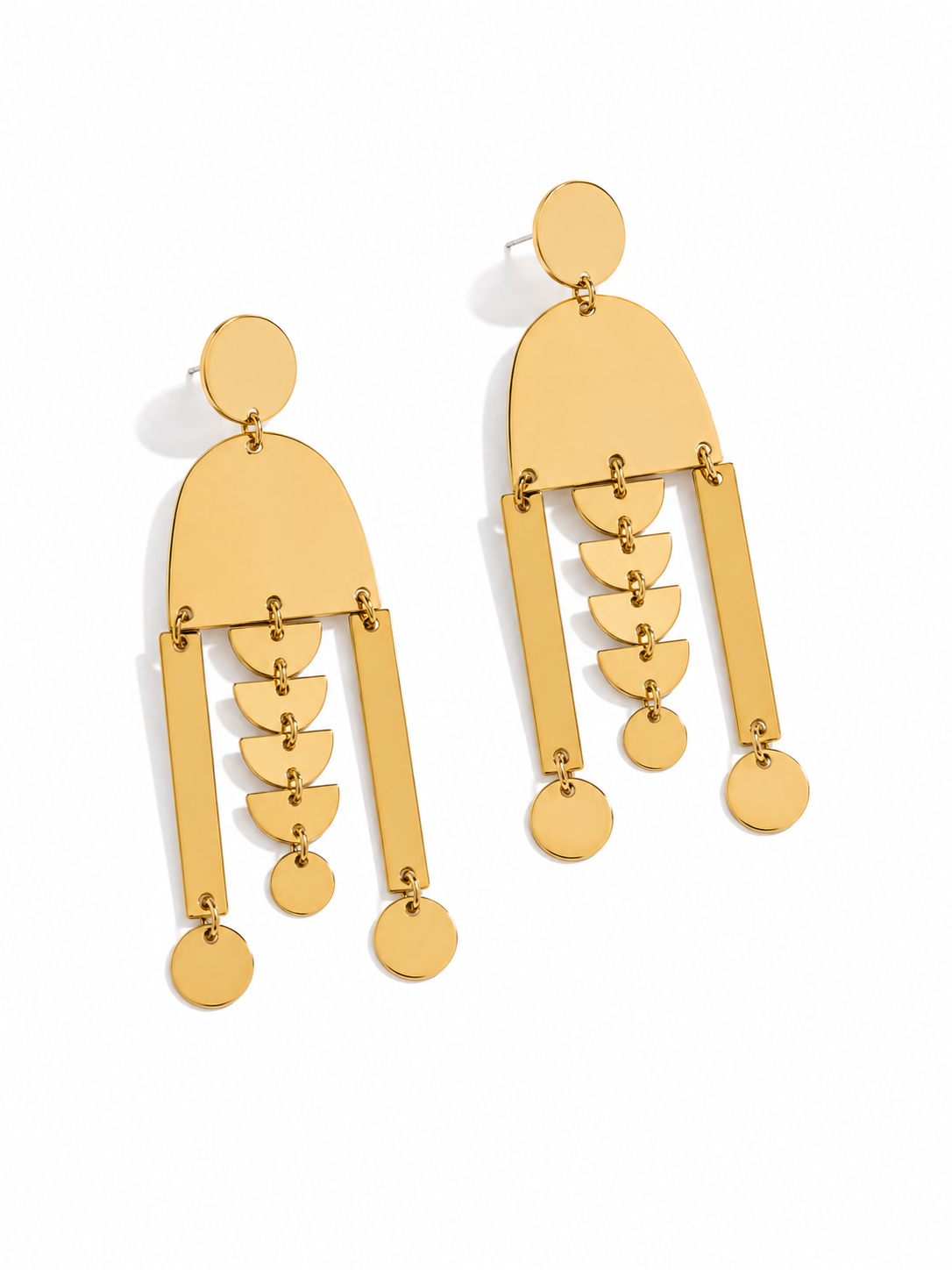 Golden Arch Drop Earring
