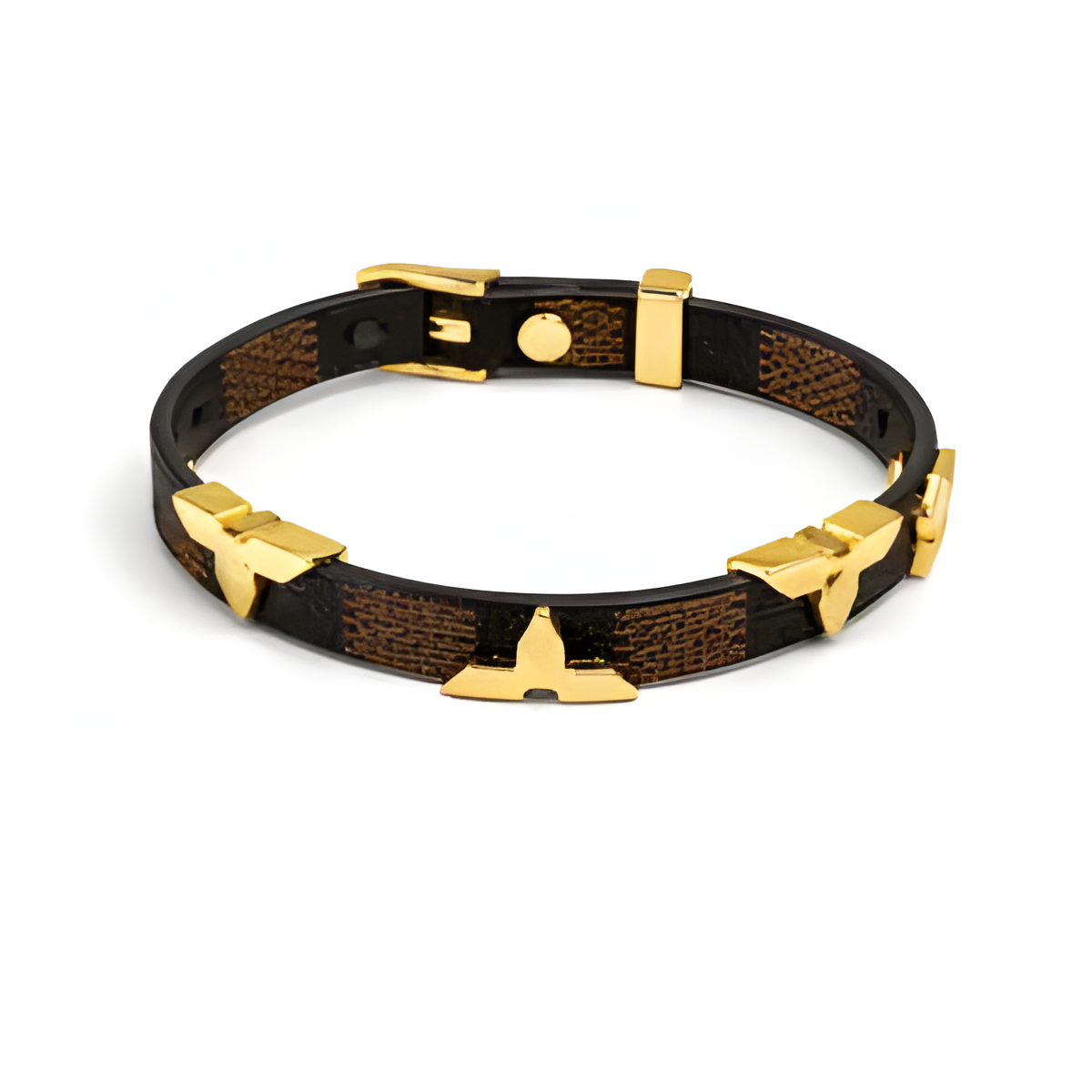 LV Black & Gold Charm Bracelet