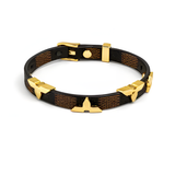 LV Black & Gold Charm Bracelet