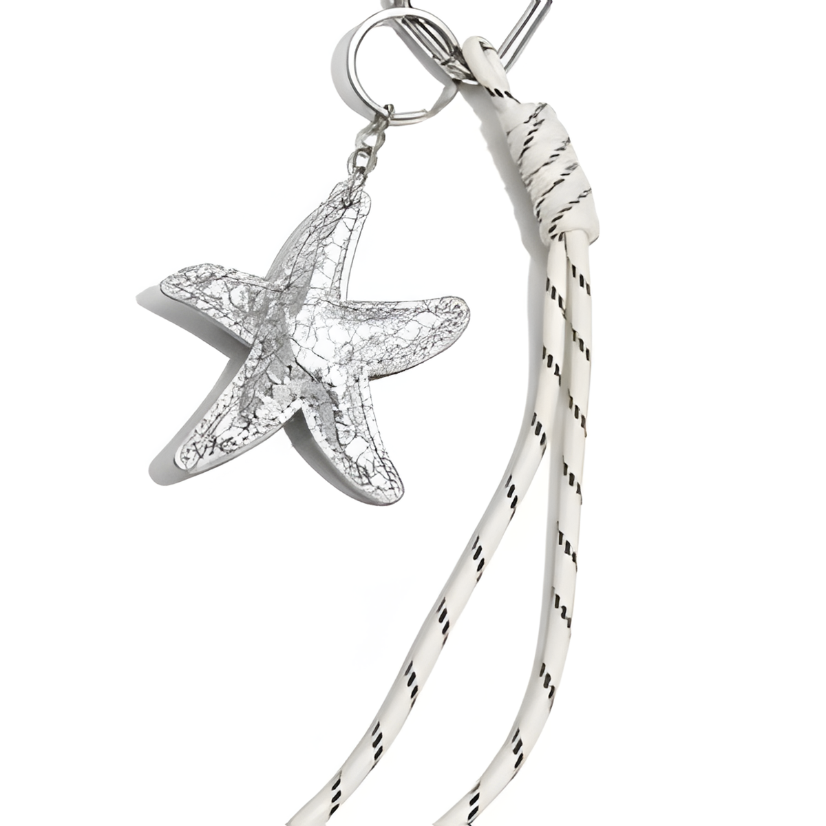 Silver starfish charms