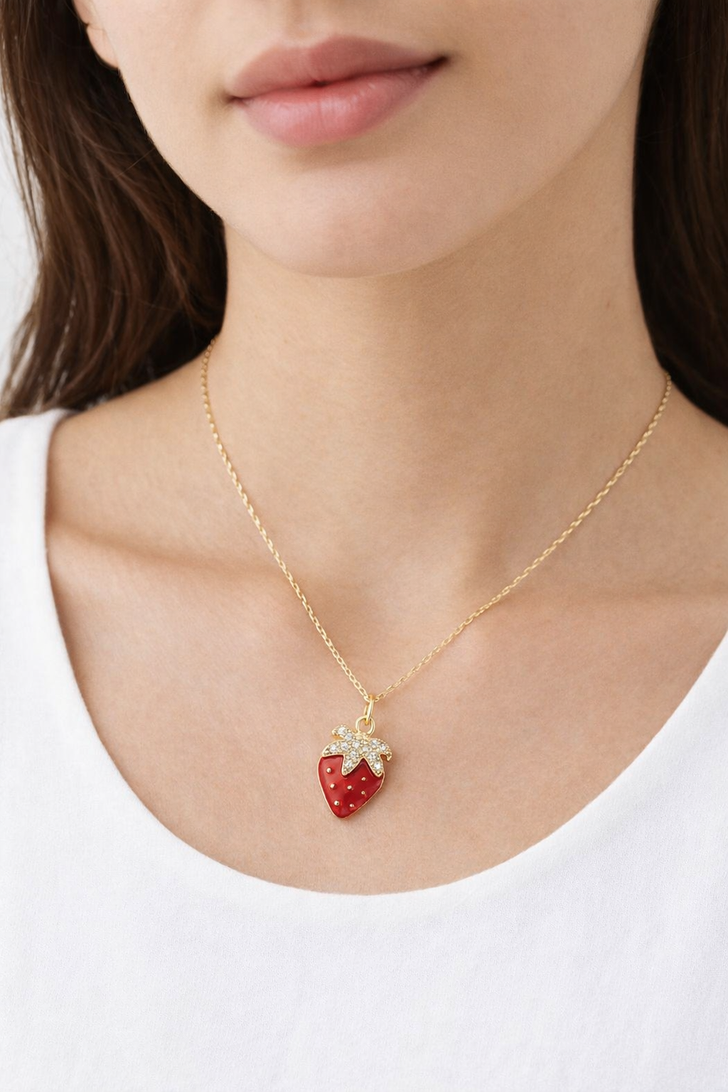 Strawberry necklace