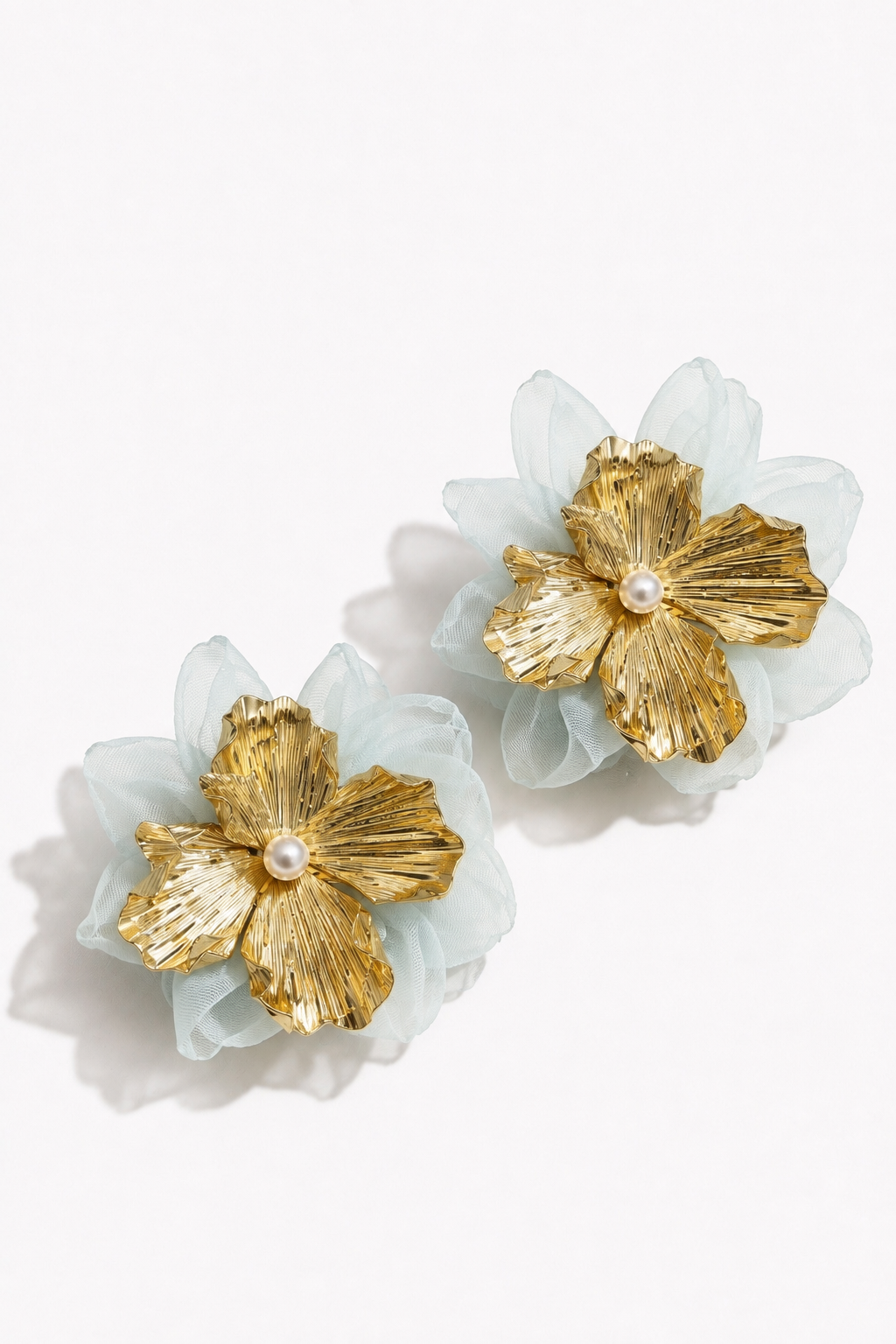 Golden Flower Earrings