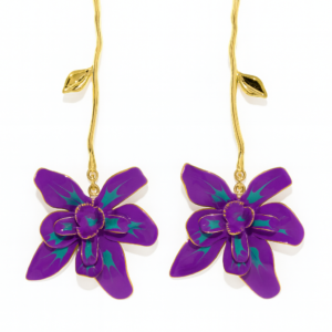 Purple Orchid Flower Drop