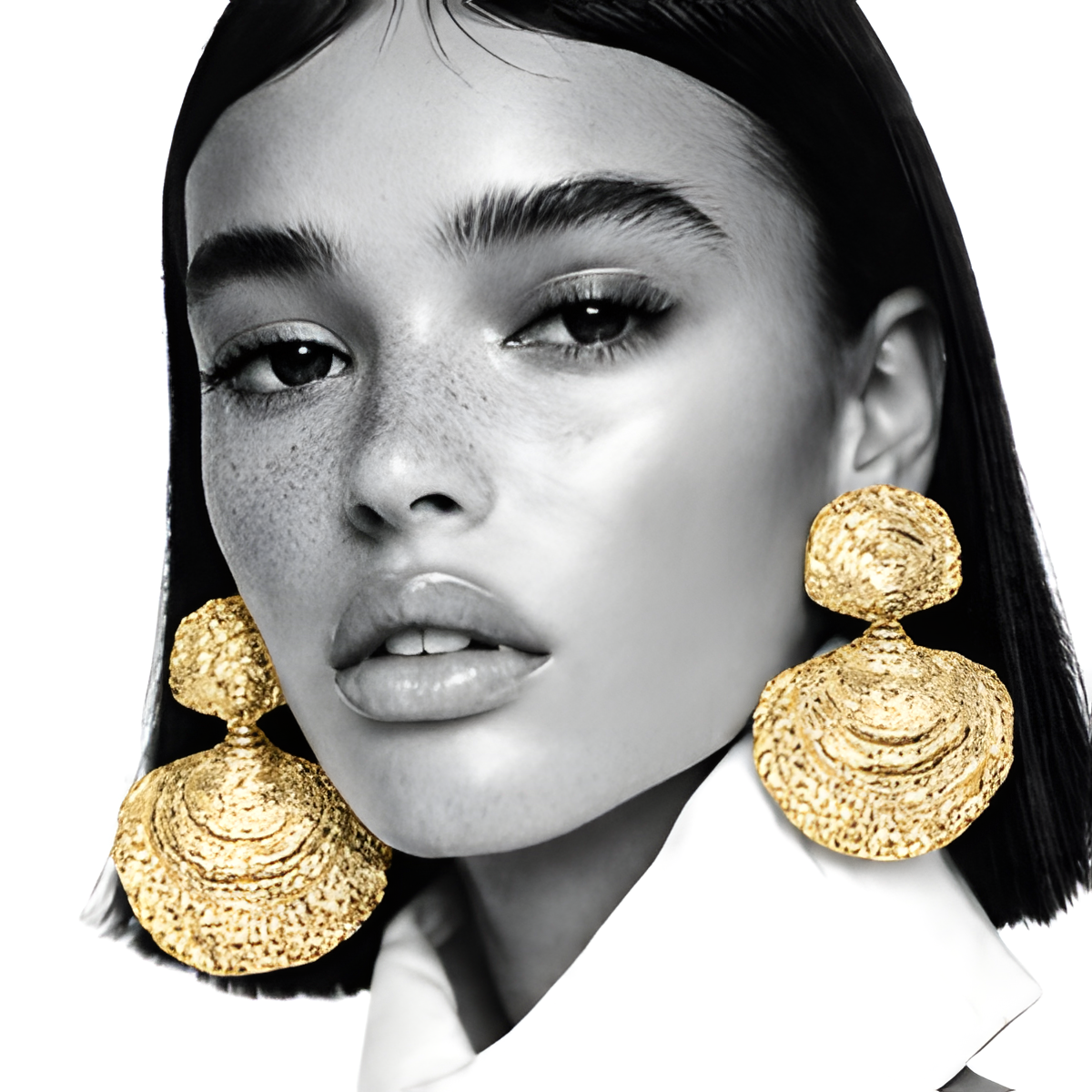 Golden Fashion Shell Earrings