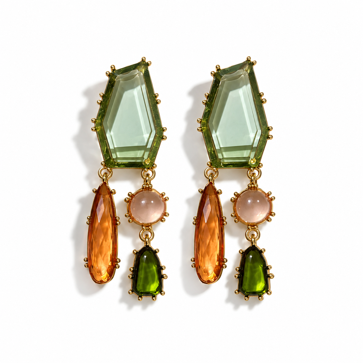 Olive Sunset Earrings