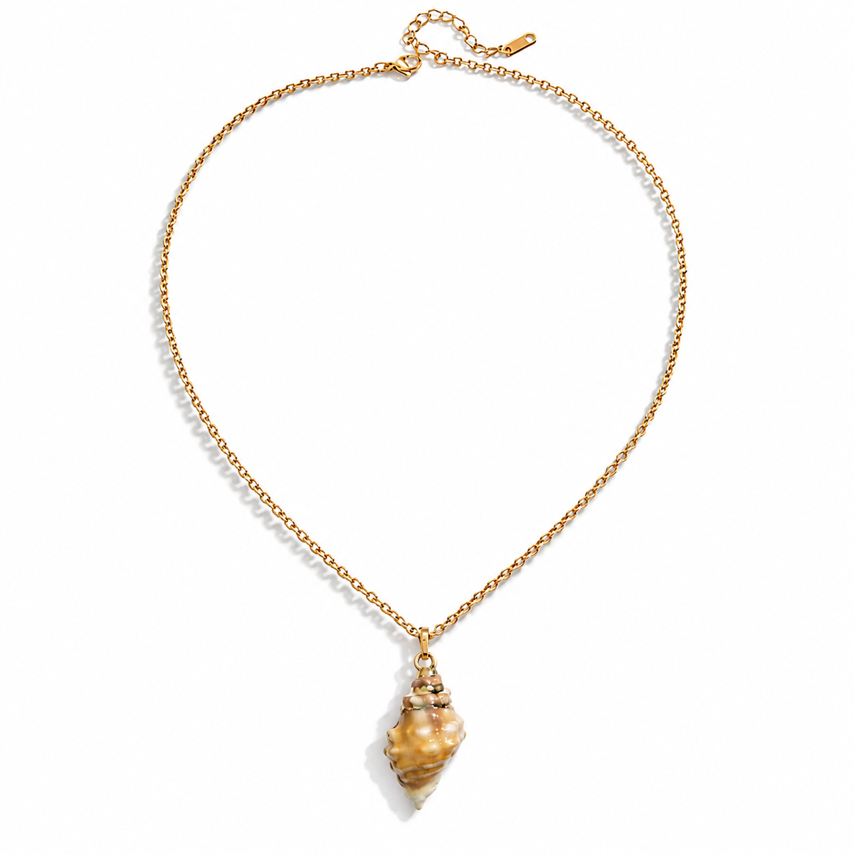 Golden Conch Shell Necklace