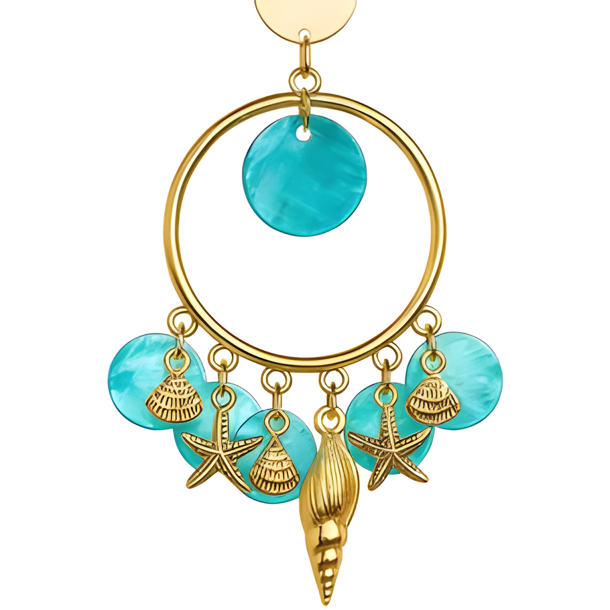 Turquoise Sea Treasures Earrings