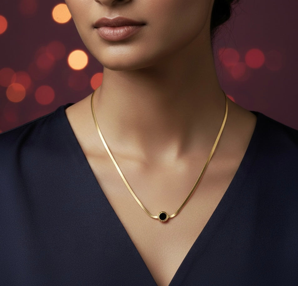 Midnight Dot Necklace