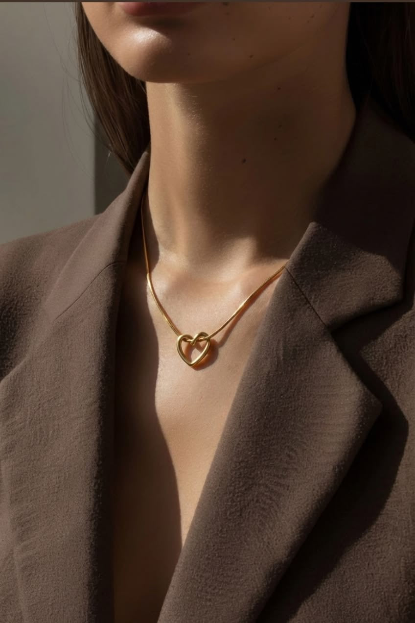 Hollow Heart Necklace